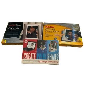 Photo Paper Lot Kodak JetPrint HP 4 X 6 Premium Inkjet Canon Epson Printers NEW